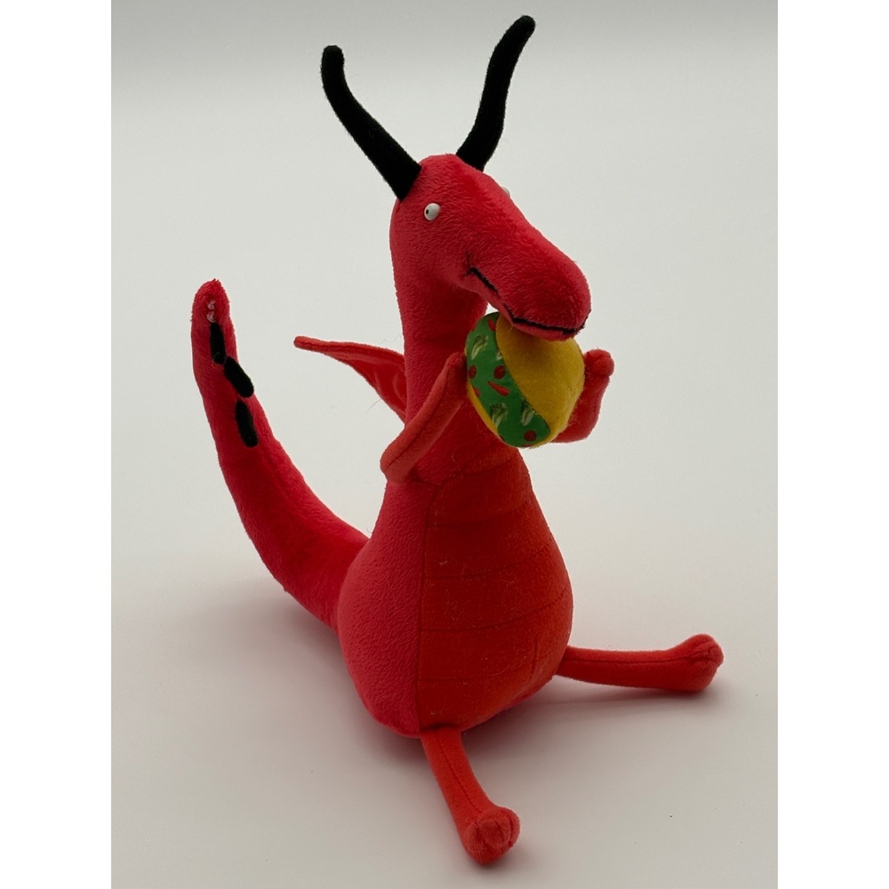 MerryMakers Dragons Love Tacos Plush Kids 10" Red Excellent Book Character Toy
